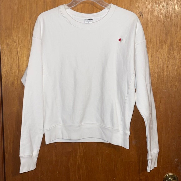 •CHAMPION•NWOT WHITE REVERSE WEAVE CREW NECK SWEATESHIRT SIZE SMALL - Picture 8 of 8